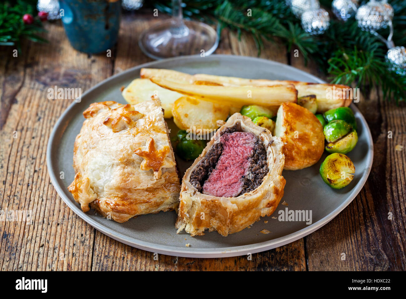 Wellington boeuf traditionnel Banque D'Images