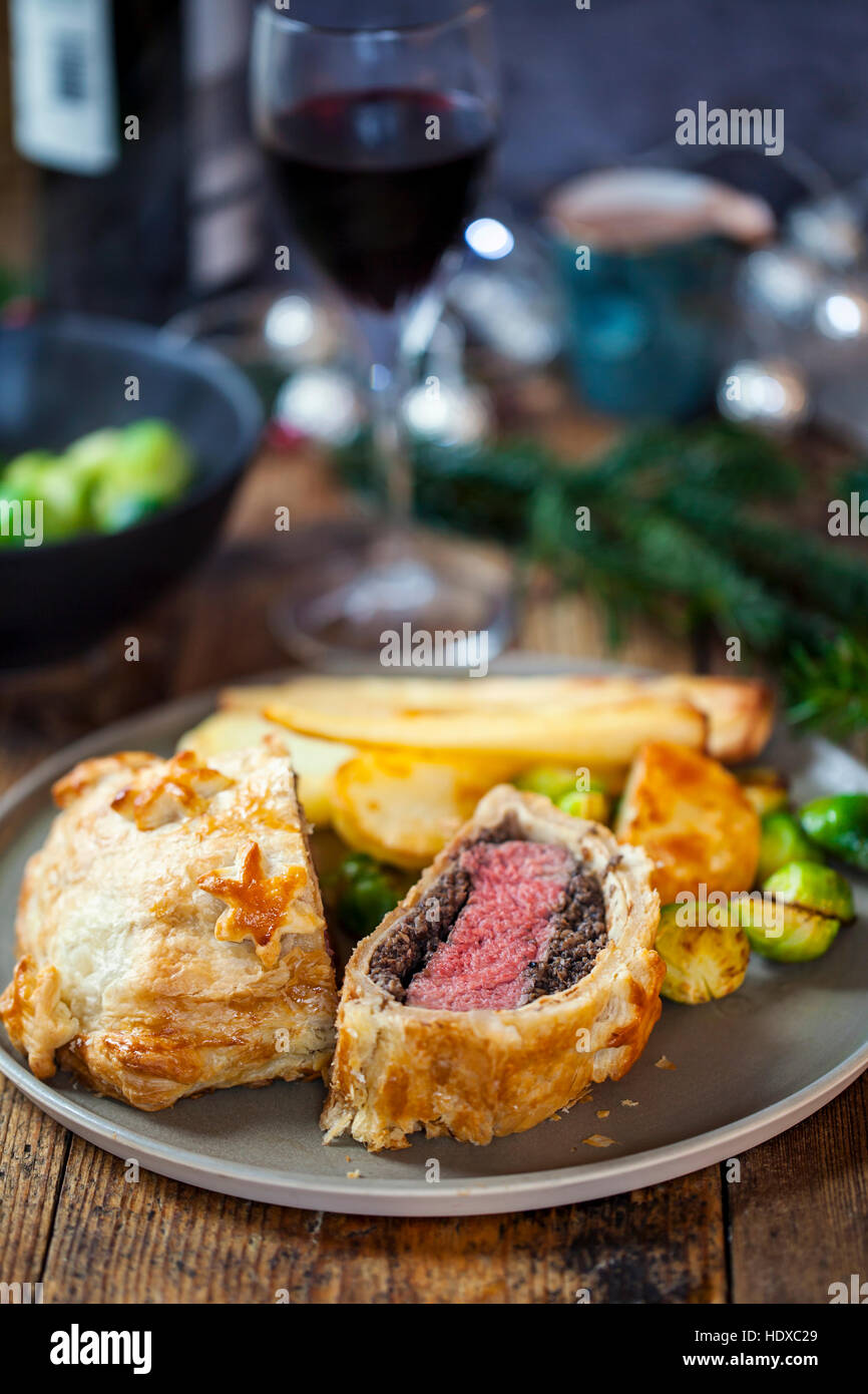 Wellington boeuf traditionnel Banque D'Images