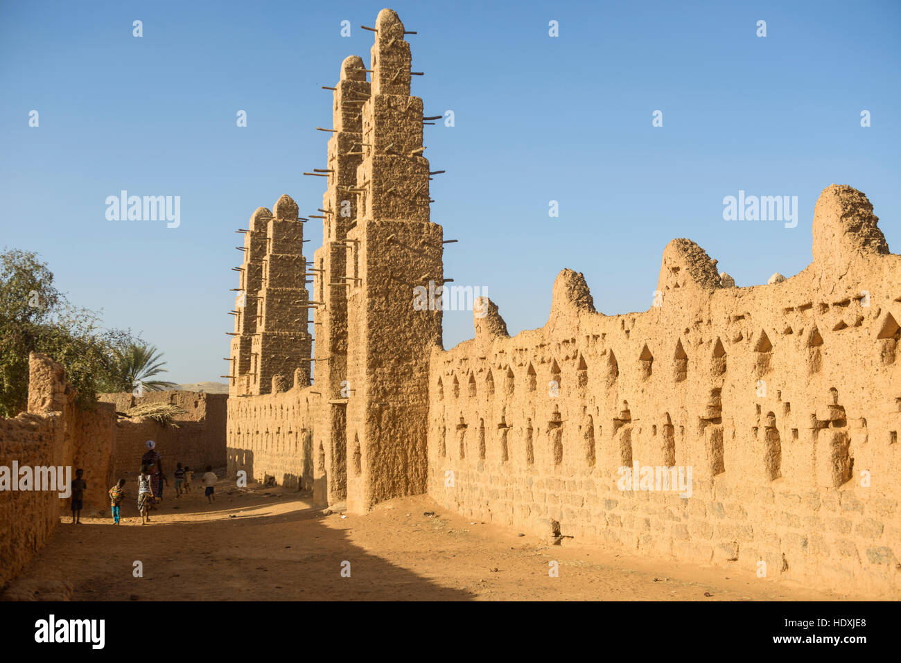 Grande Mosquée de Bani, Burkina Faso Banque D'Images
