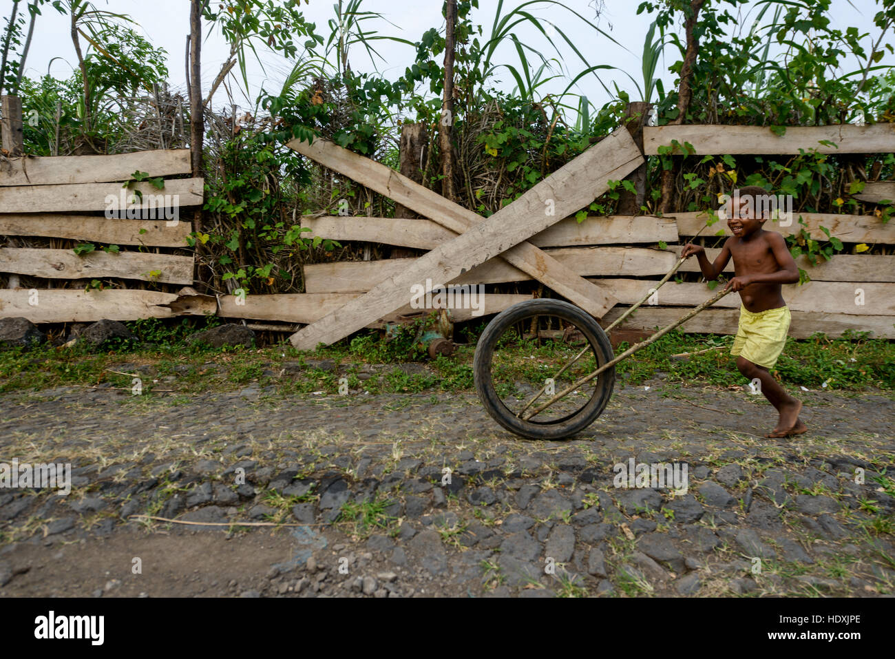 Les enfants de São Tomé e Príncipe Banque D'Images