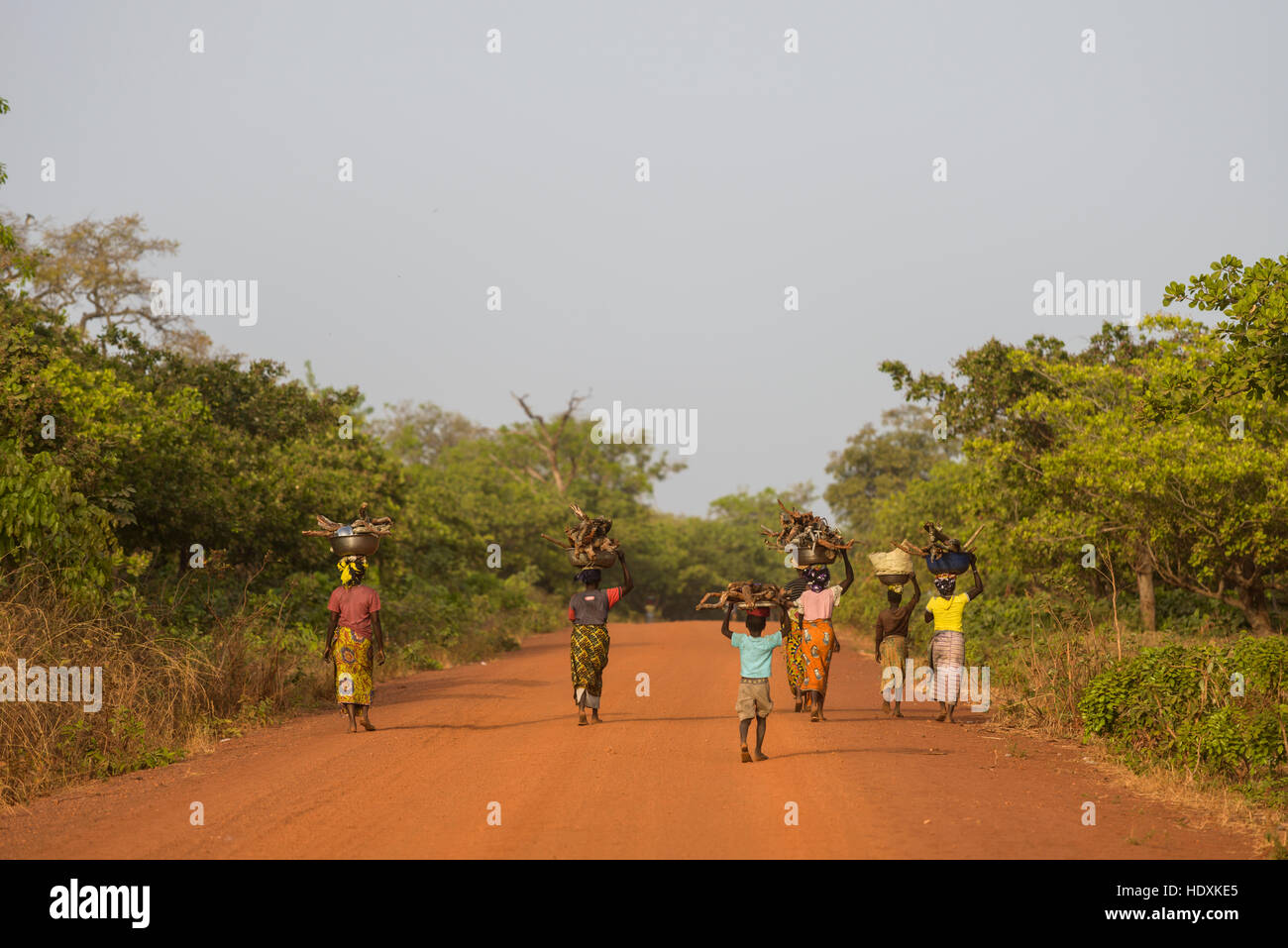 Les routes du nord de la Côte d'Ivoire (Ivory Coast) Banque D'Images