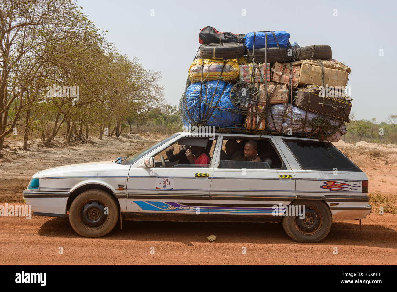 Taxis, Guinée Banque D'Images