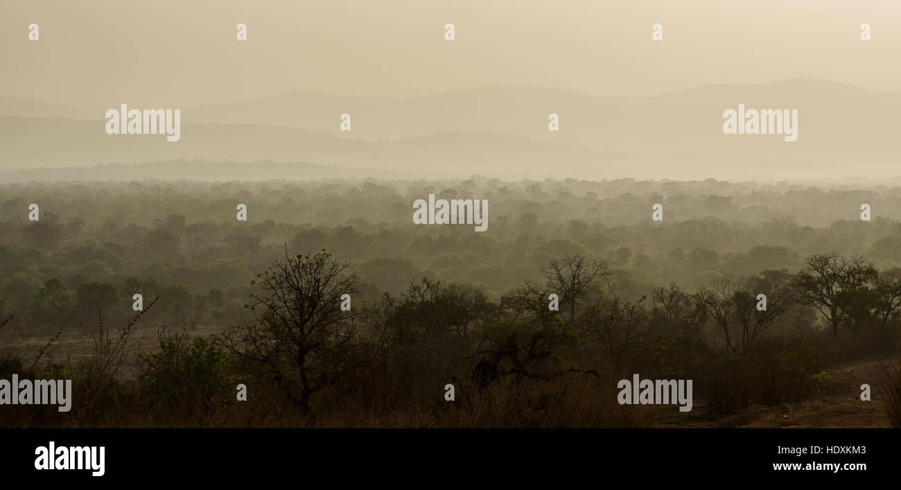 Le paysage dans le Fouta Djalon, Guinée Banque D'Images