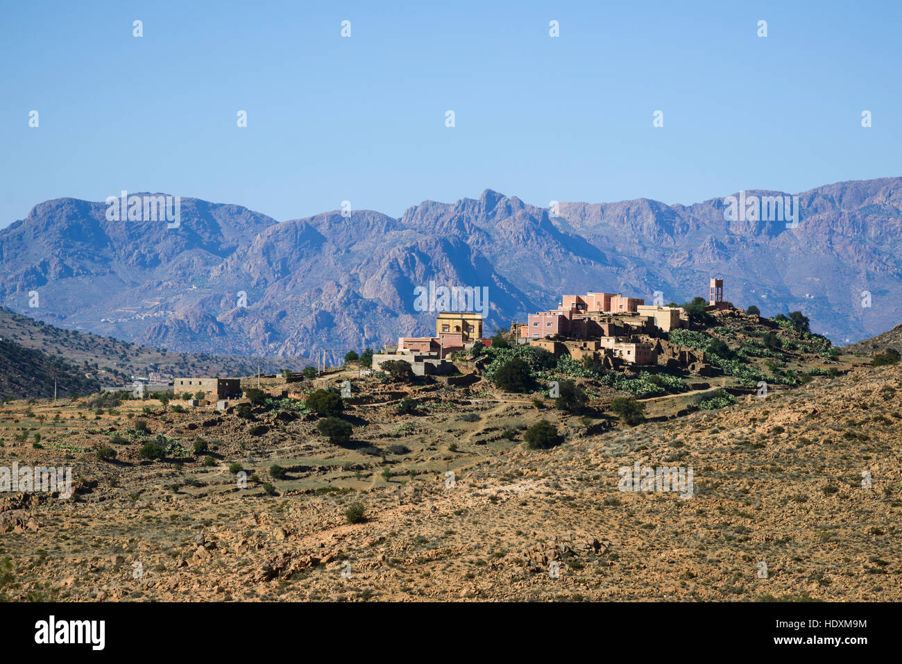 Les villages de l'anti-atlas, Maroc Banque D'Images