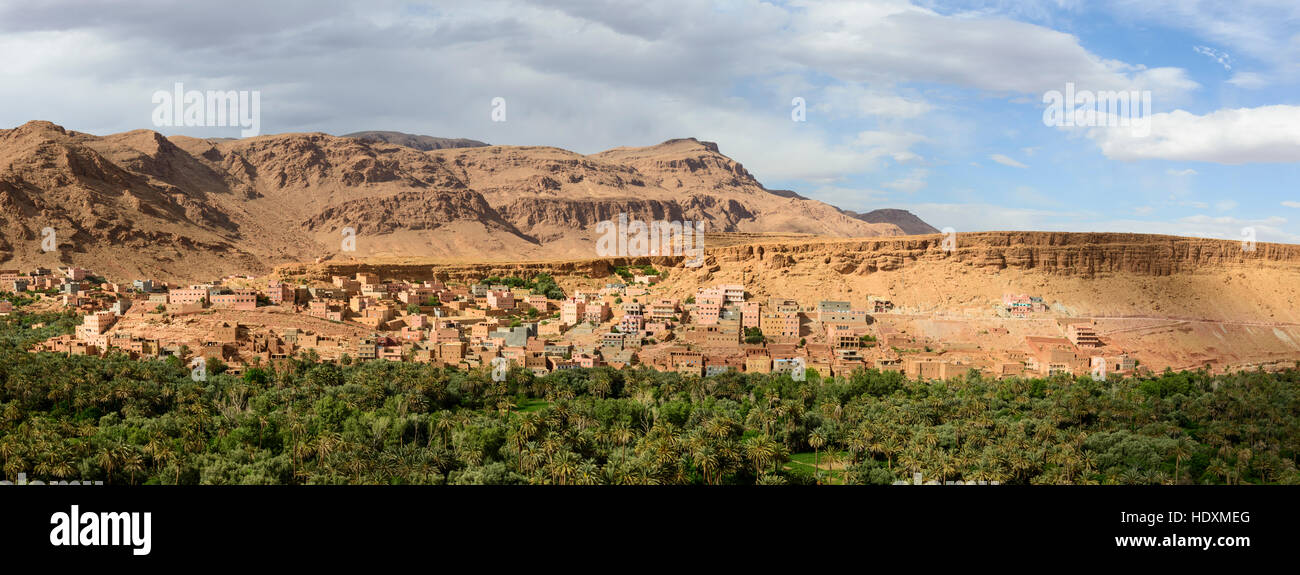 Villages du haut-Atlas, Maroc Banque D'Images