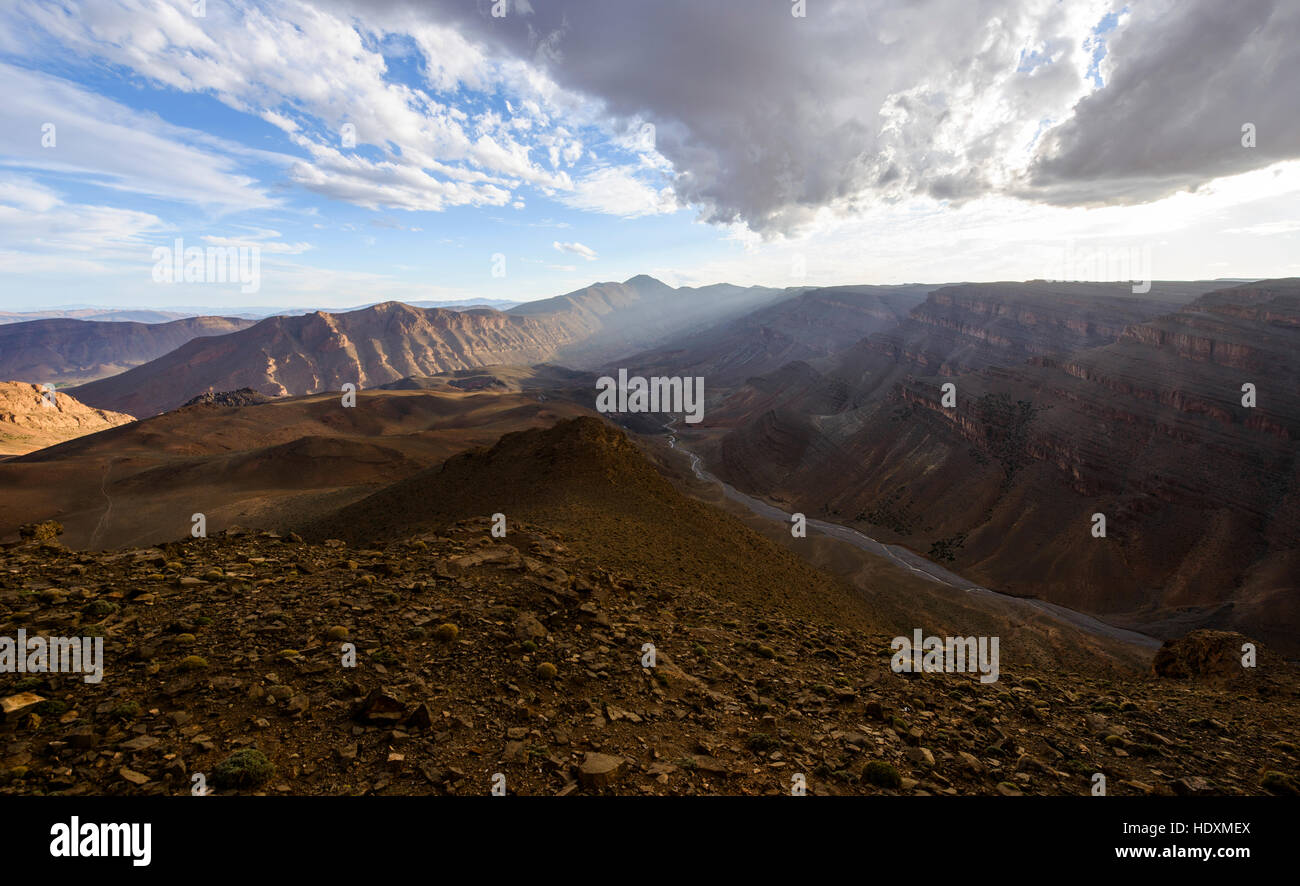 Canyons de la haut-Atlas, Maroc Banque D'Images