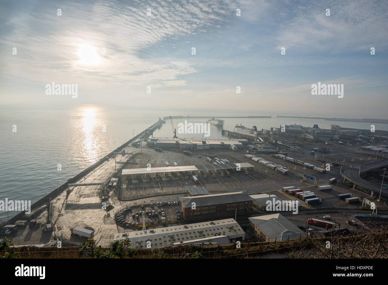 Le port de Douvres, Kent, Angleterre. Banque D'Images