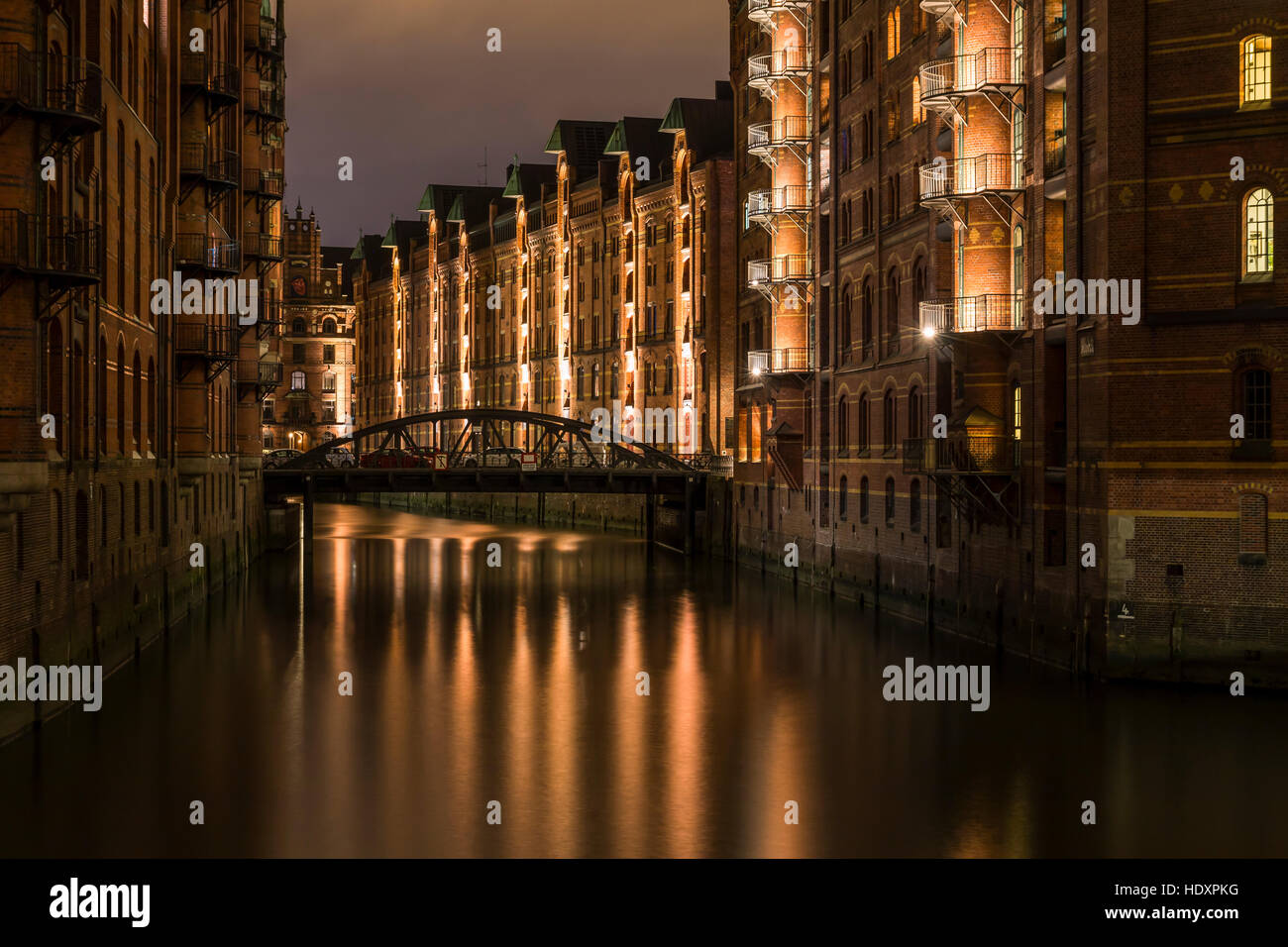 Quartier d'entrepôts, Hambourg, Allemagne Banque D'Images