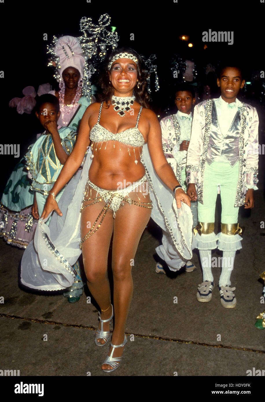 RIO DE JANEIRO, les participants au carnaval de Rio 1994 Banque D'Images