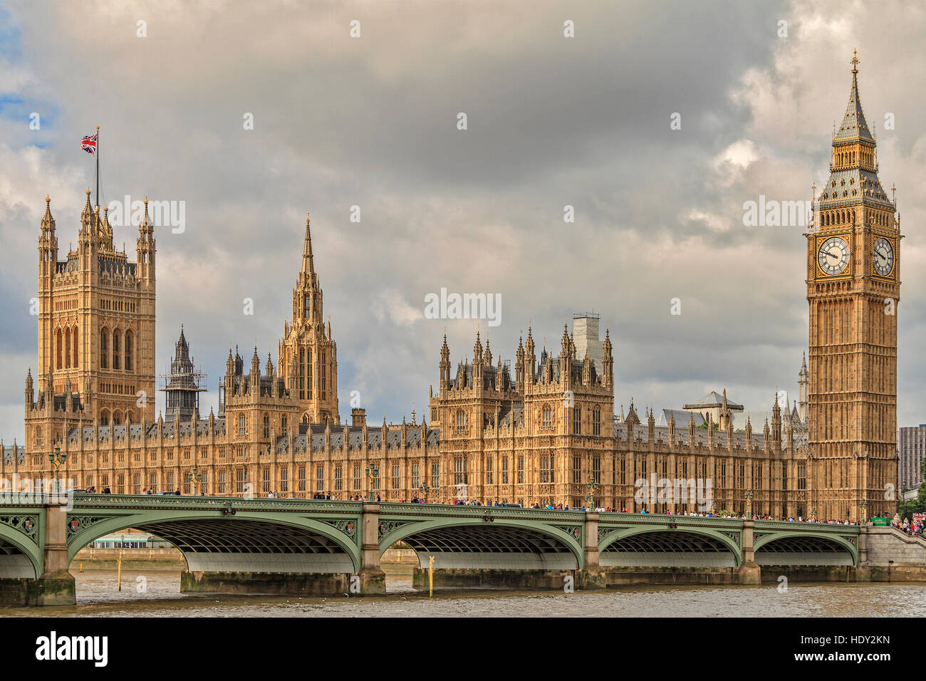 Édifices du Parlement et de Westminster Bridge London UK Banque D'Images