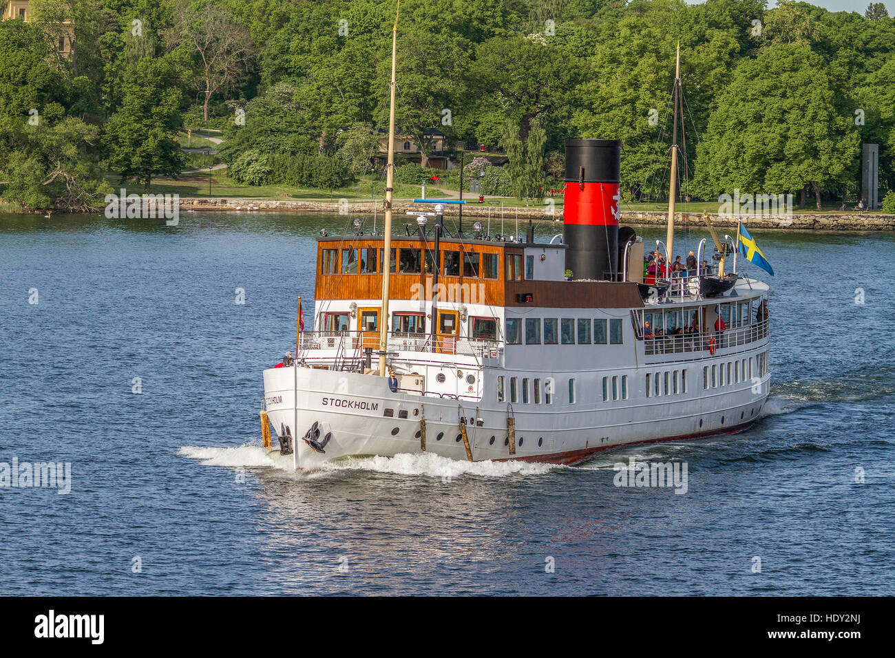 Vieux Ferry nommé en cours de Stockholm Stockholm Suède Banque D'Images