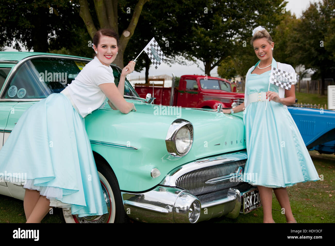 Tesco pop up store Goodwood Revival Banque D'Images