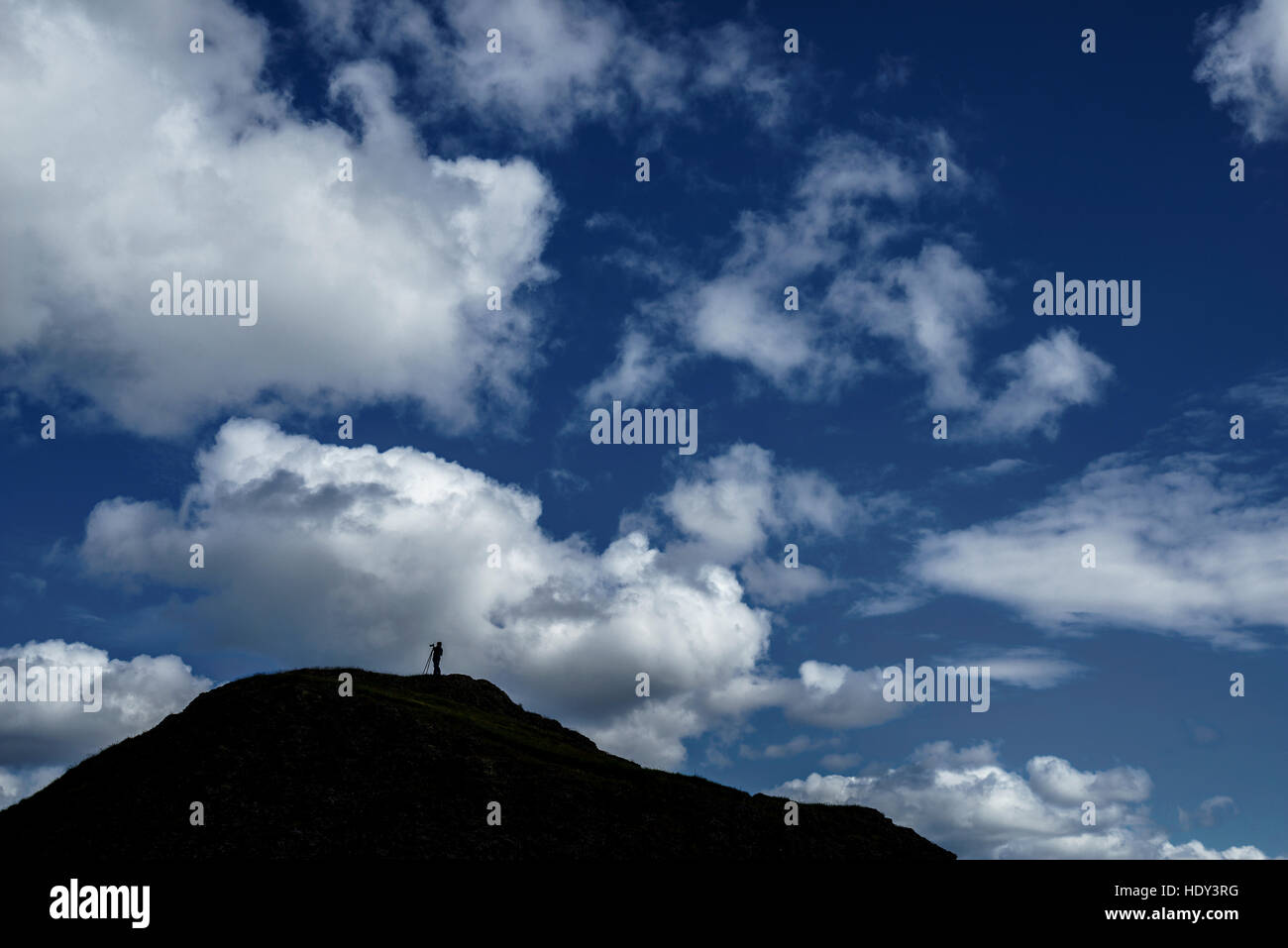 L'été, Skutustadagigar pseudo cratères, zone Skutustadir, le lac Myvatn, le nord de l'Islande Banque D'Images