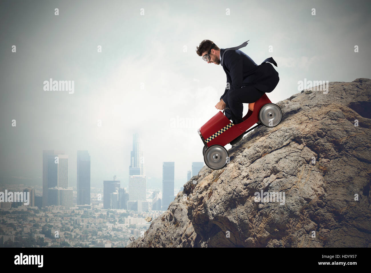 Carrer difficile avec la conduite d'affaires Banque D'Images