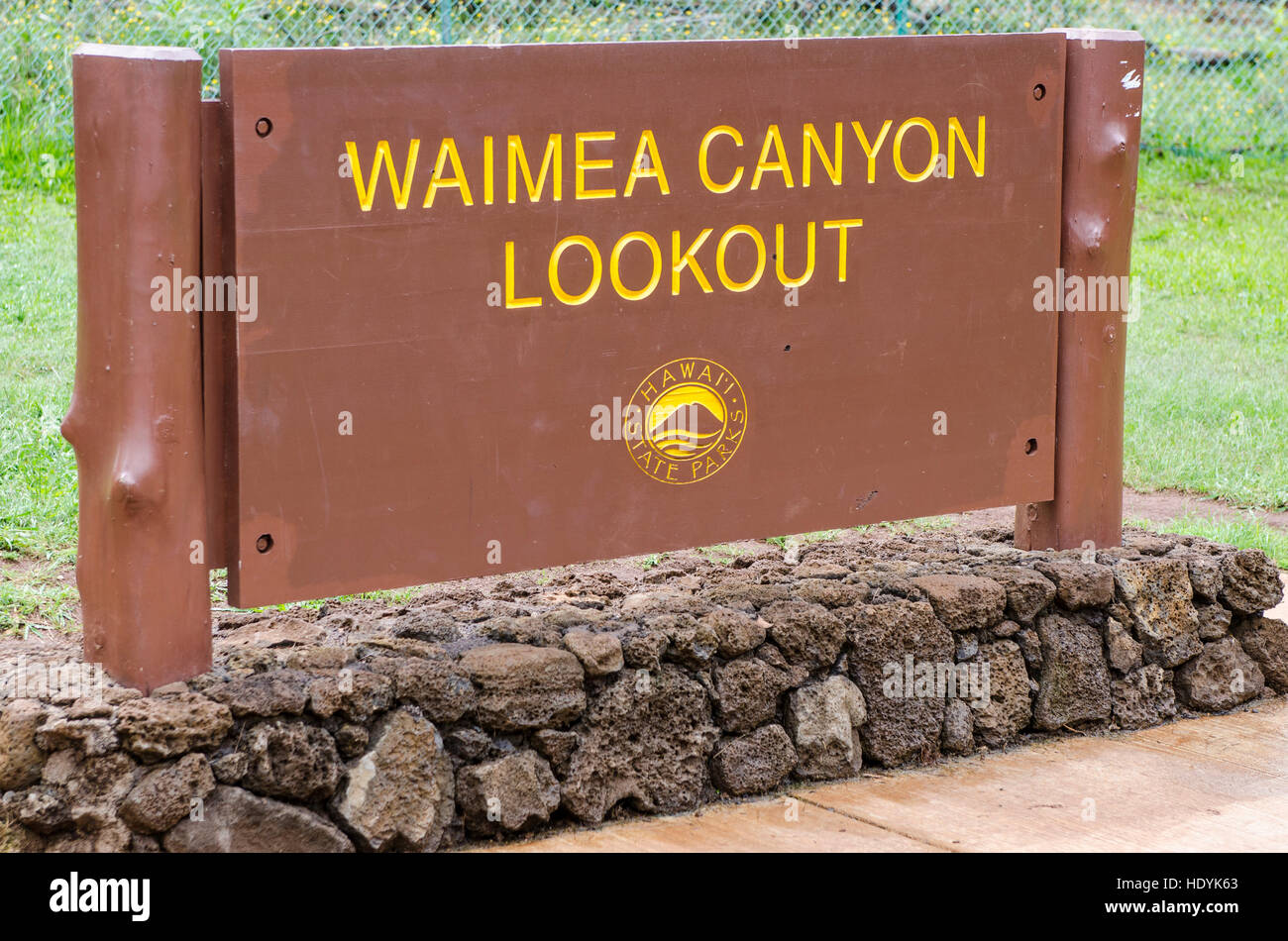 Waimea Canyon State Park, Kauai, Hawaï. Banque D'Images
