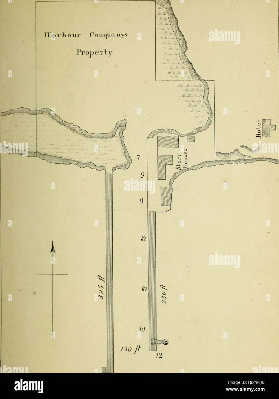 Les ports et les ports du lac Ontario (1857) Banque D'Images