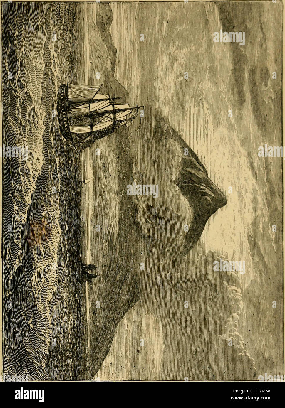 Le navire marchand - une sailor boy's voyages autour du monde (1884) Banque D'Images