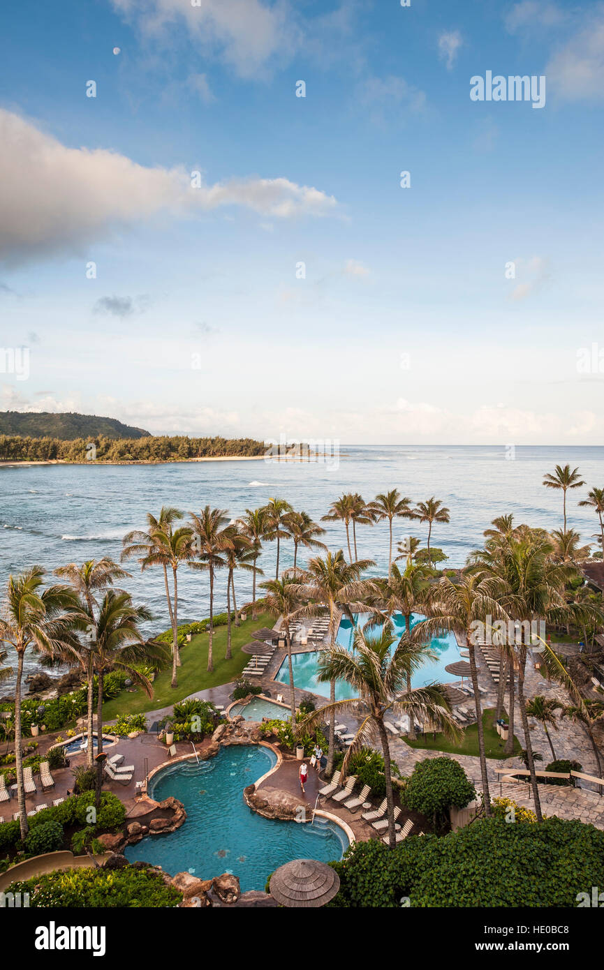 Turtle Bay Resort, North Shore, Oahu, Hawaii. Banque D'Images