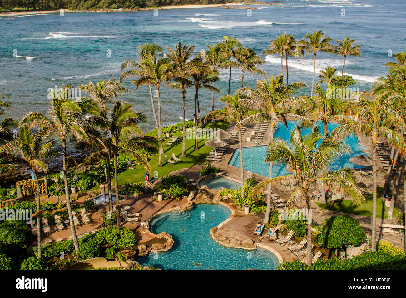 Turtle Bay Resort, North Shore, Oahu, Hawaii. Banque D'Images