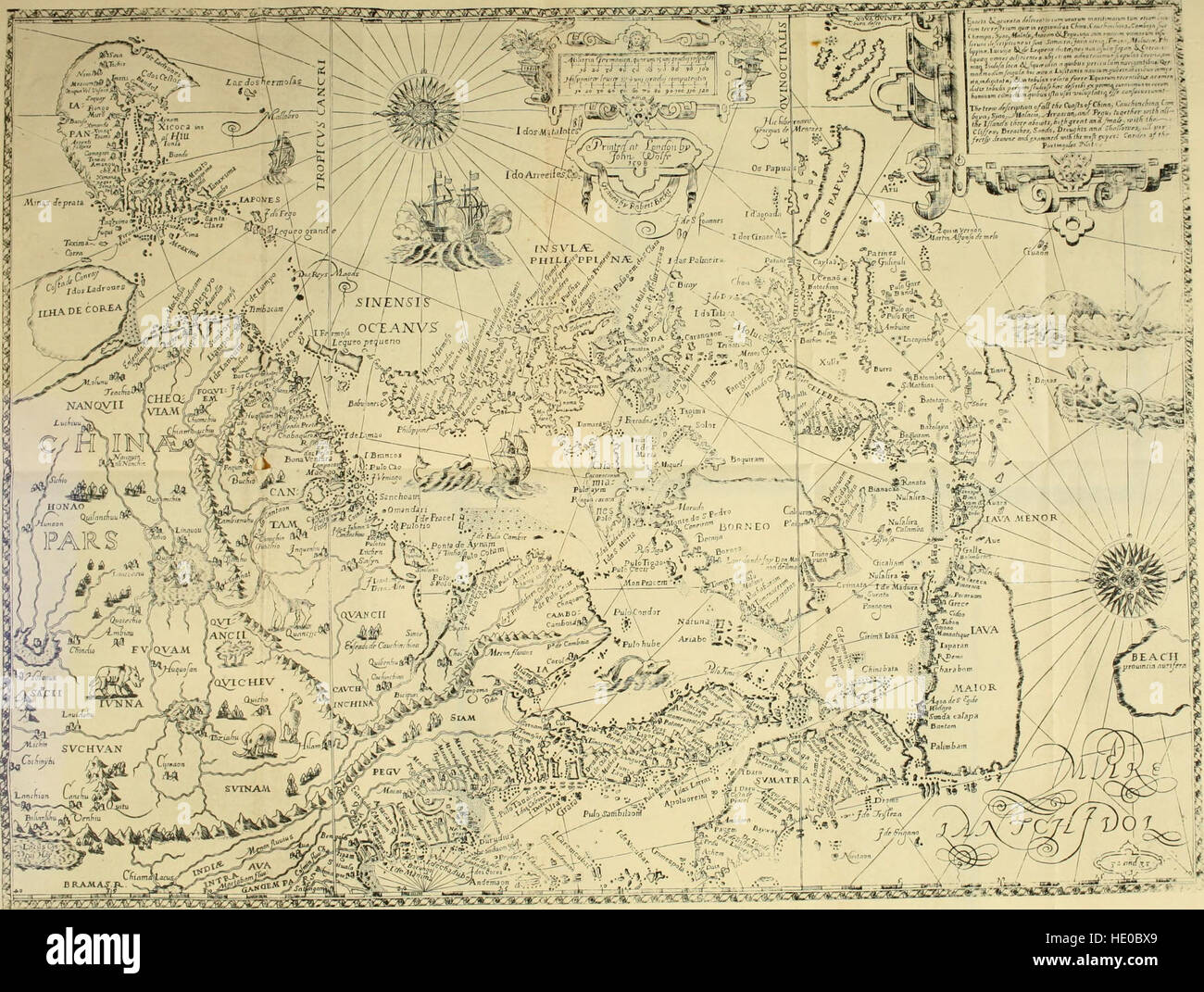 Cet ouvrage détaille les voyages, explorations et découvertes effectués par les navigateurs et commerçants anglais, mettant l'accent sur leurs voyages dans des terres lointaines à travers le monde pendant l'ère de l'exploration. Banque D'Images