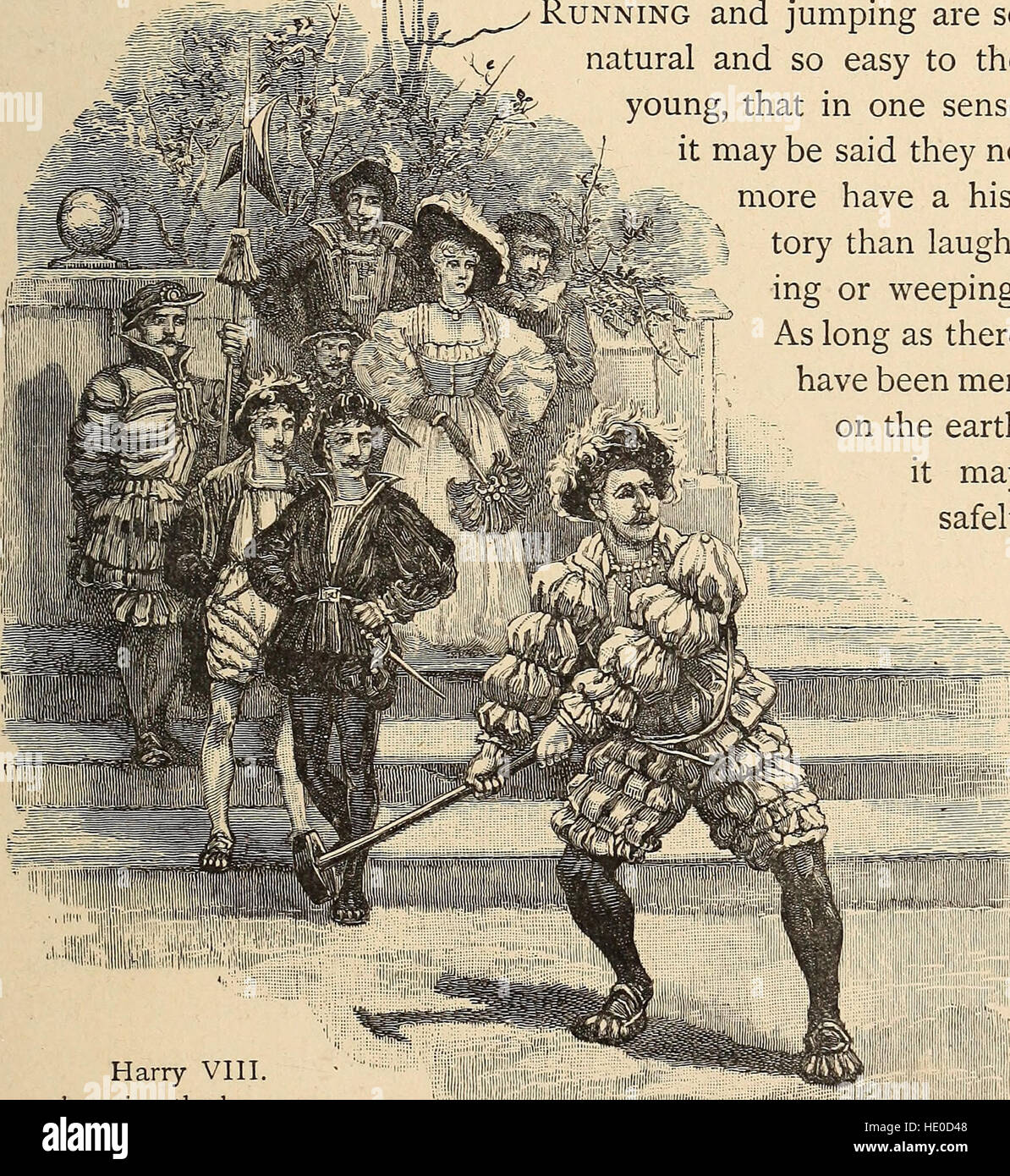 L'athlétisme et du football (1894) Banque D'Images