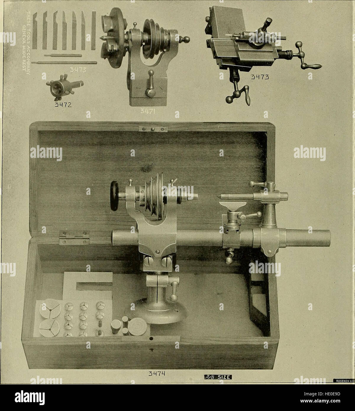 20e siècle catalogue de fournitures pour horlogers, bijoutiers et autres métiers (1899) Banque D'Images