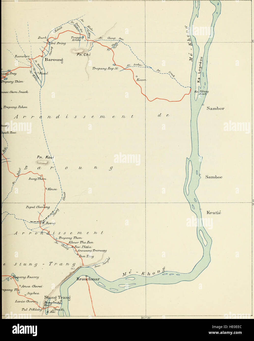 Mission Pavie, Indo-Chine, 1879-1895 - gC3A9ographie et voyages (1900) Banque D'Images