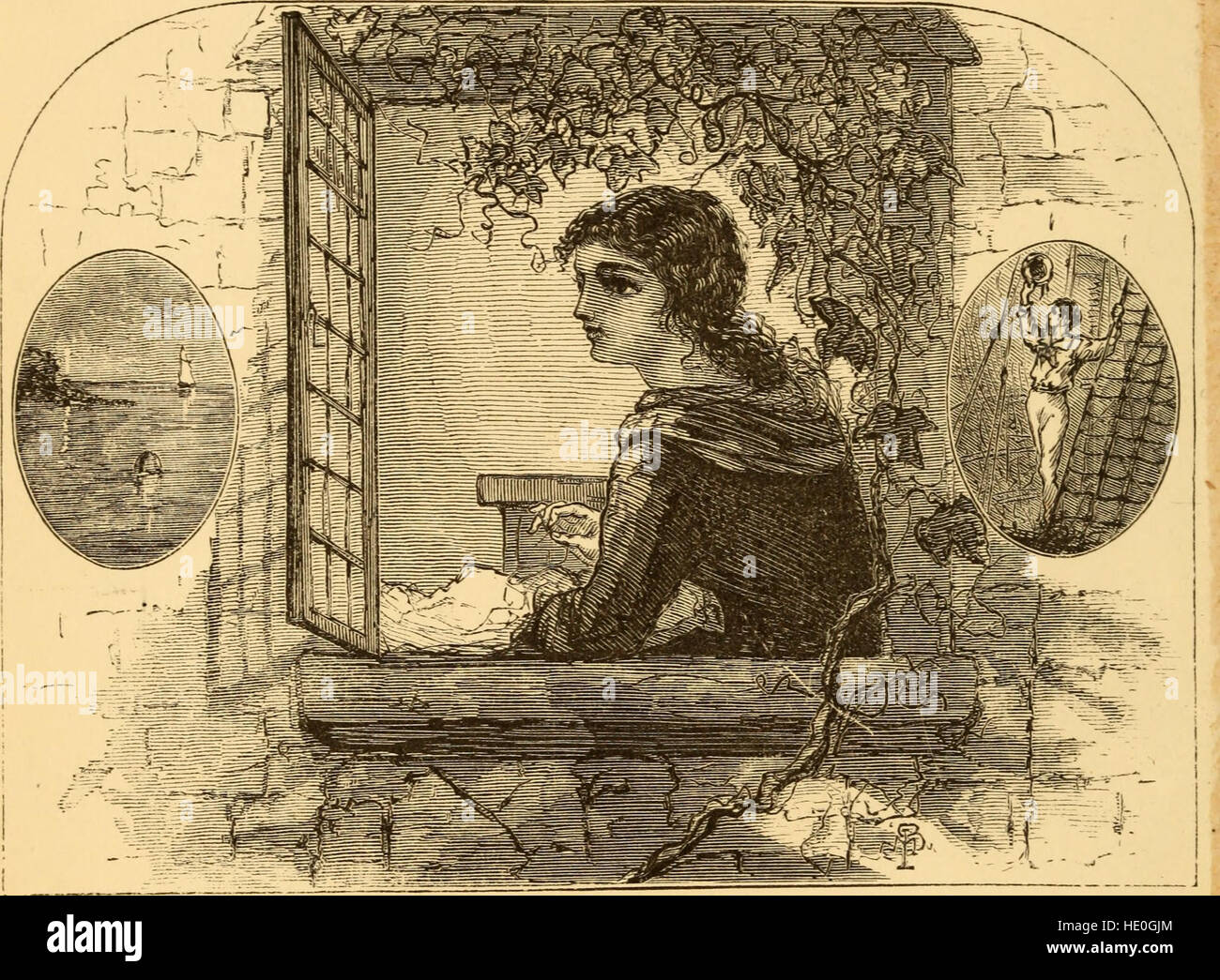 Les monitions de l'invisible, et des poèmes d'amour et de l'enfance (1871) Banque D'Images