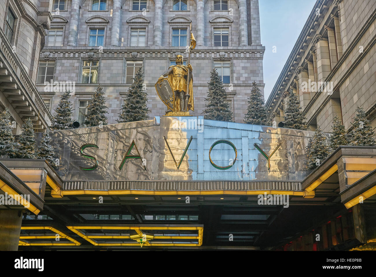 Savoy Hotel London Banque D'Images