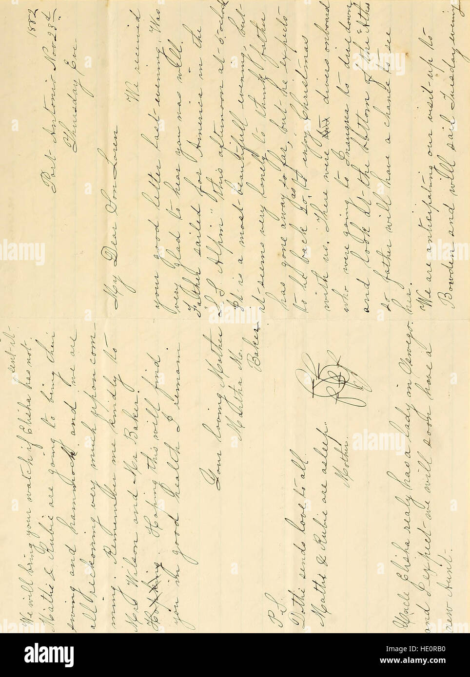 Papiers, 1882-1901 (en gros 1883-1899) (1882) Banque D'Images