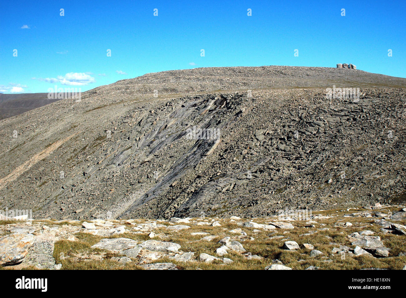 Paysage de montagne Khangay à la source de la rivière Chuluut, Mongolie, Arkhangaï Banque D'Images