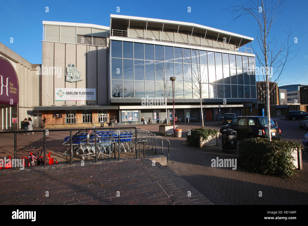 L'Harlow Playhouse Theatre, Harlow, Essex, UK Banque D'Images