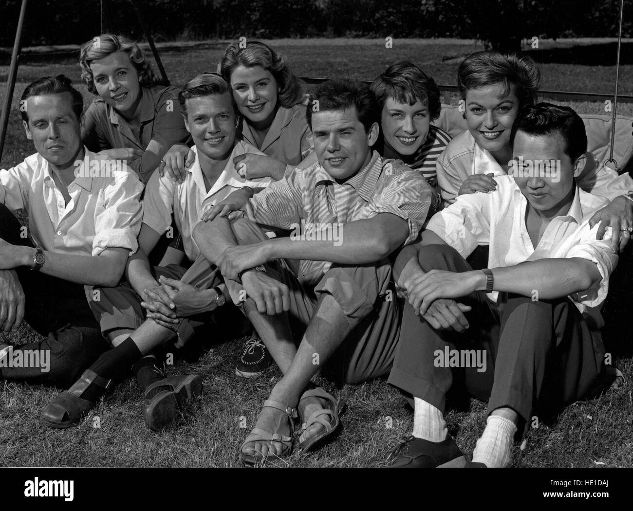 Sommarflickan Schwedenmädel, aka :, Deutschland/Schweden 1955, Regie : Hakan Bergström, Thomas Engel, acteurs : Ingmar Pallin, Karlheinz Böhm, Maj Britt Nilsson, Walter Giller, Doris Kirchner, Margit Saad Banque D'Images