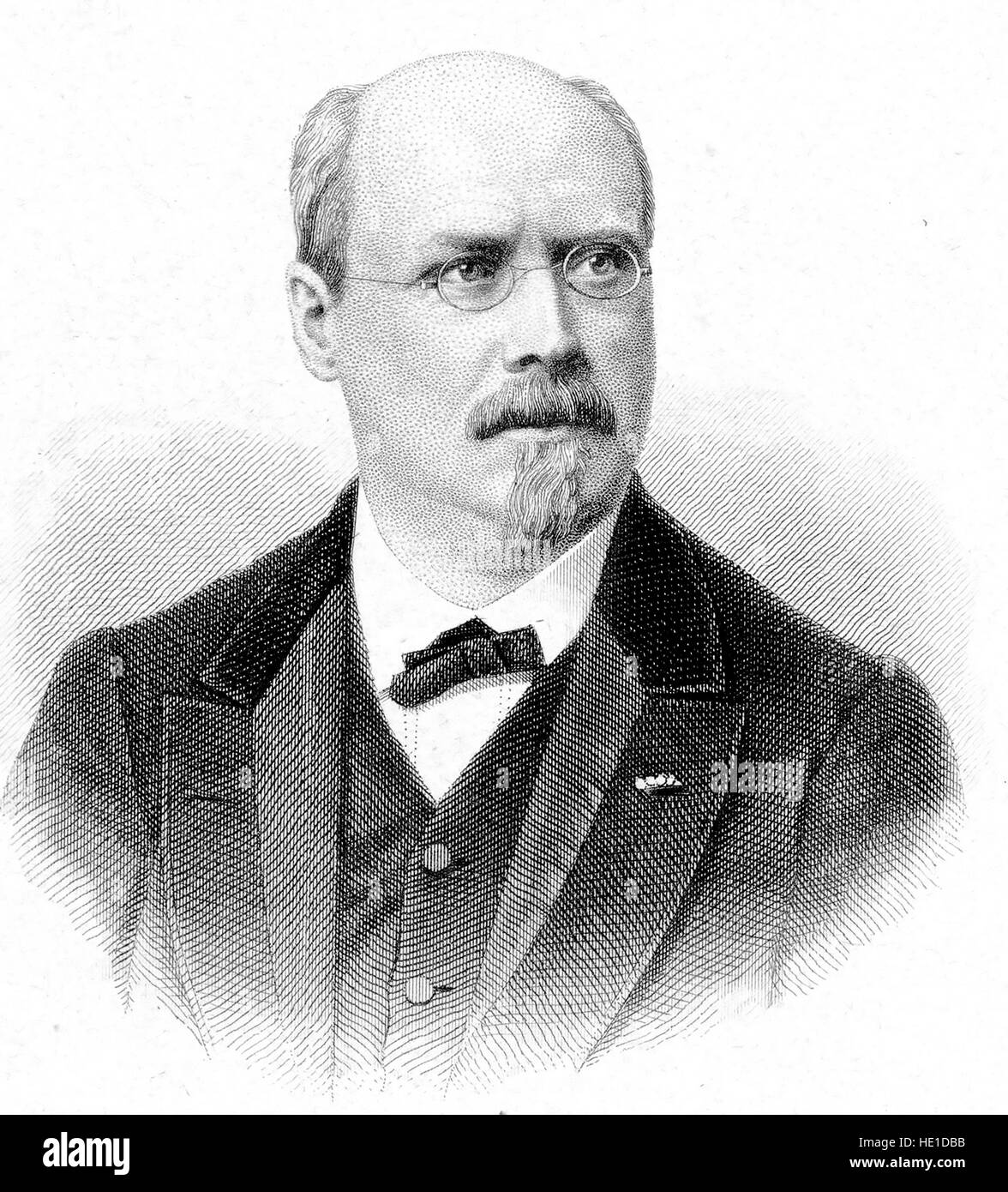 JOACHIM RAFF (1822-1882) compositeur germano-suisse en 1878 Banque D'Images