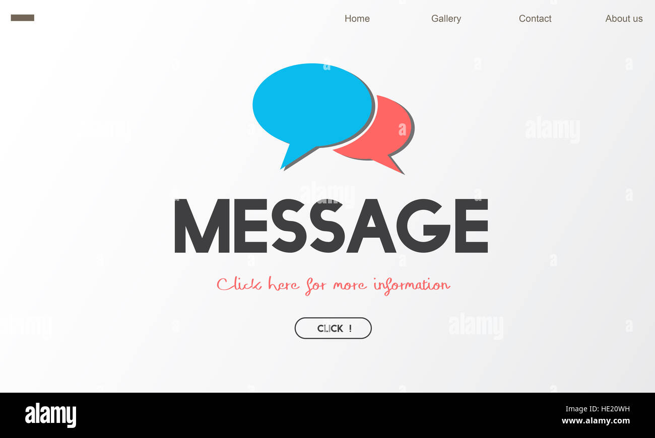 Blog social Connexion Communication Concept Message Banque D'Images