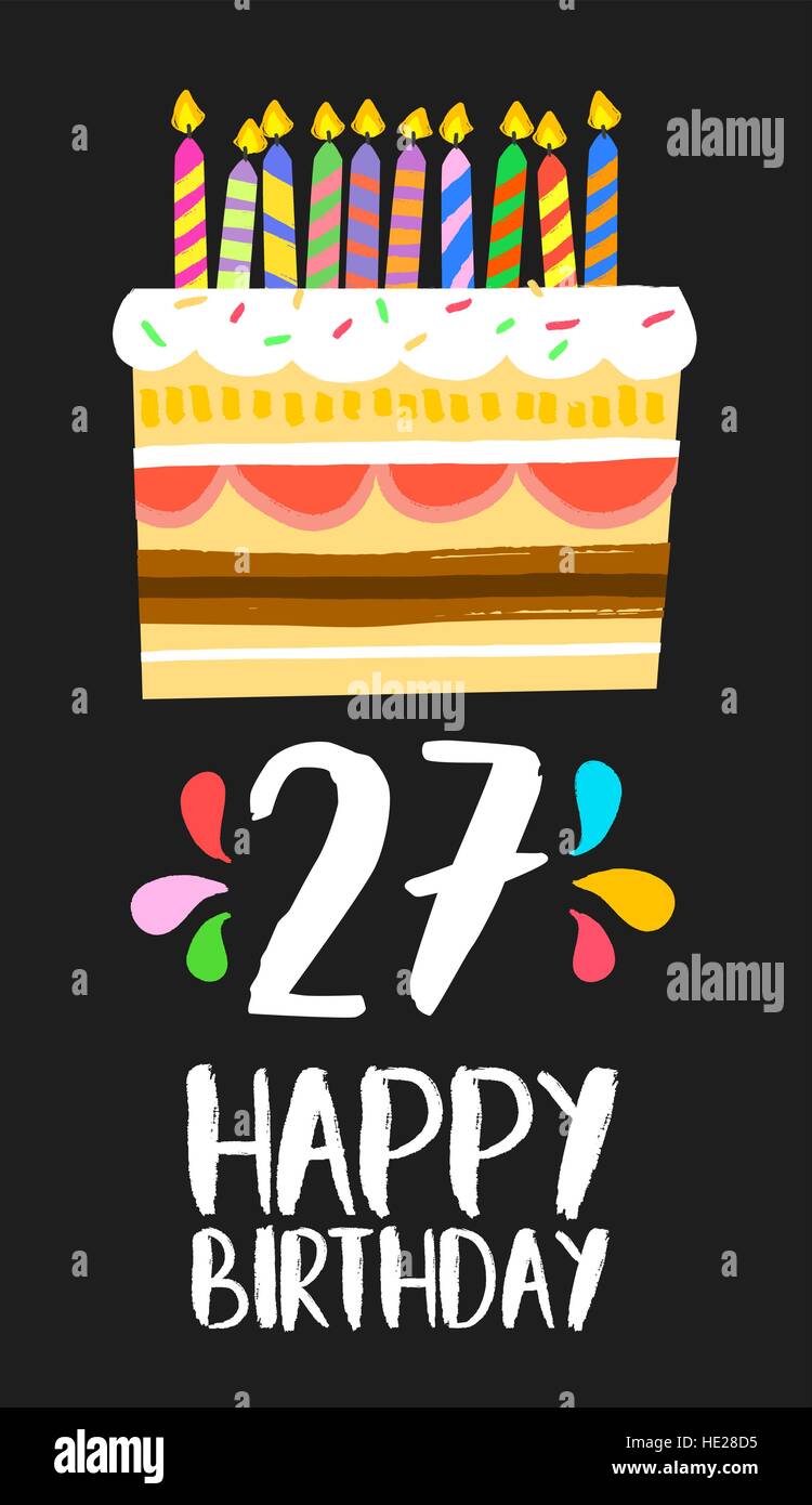 Twenty Seven Years Happy Birthday Banque D Image Et Photos Alamy