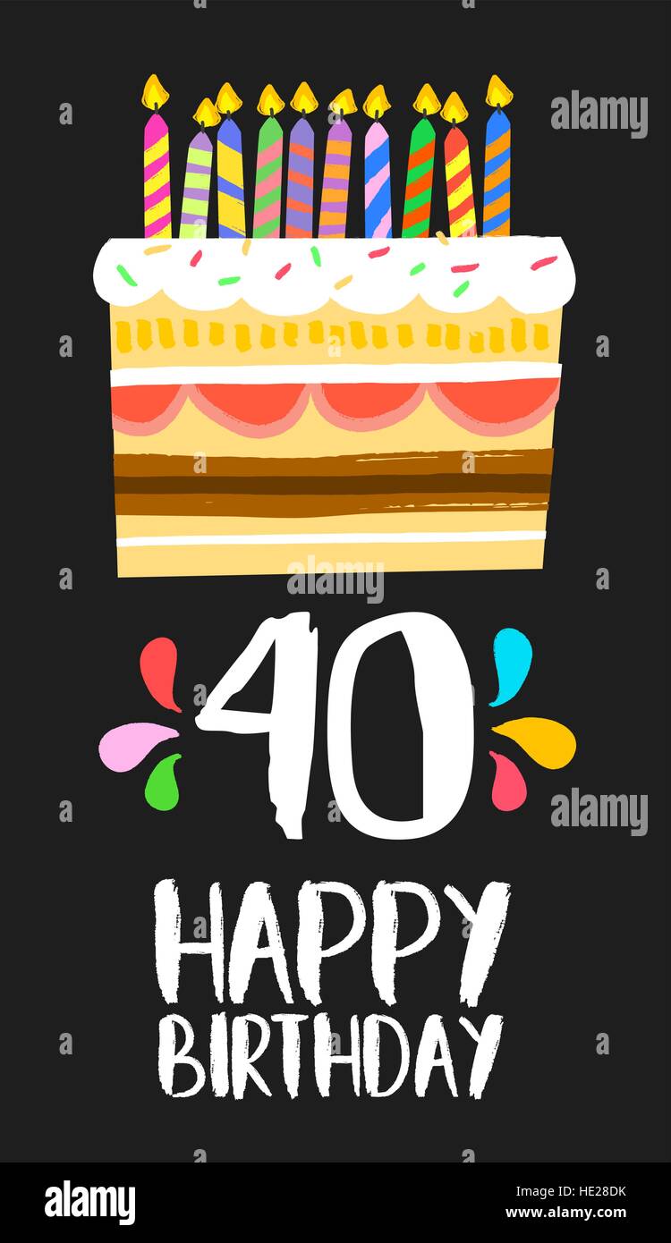 Joyeux Anniversaire Numero 40 Carte De Souhaits Pour Quarante Ans Dans Fun Art Style Avec Gateau Et Bougies Invitation D Anniversaire De Felicitations Ou De Celebrations Image Vectorielle Stock Alamy Joyeux Anniversaire Numero 40 Carte De Souhaits Pour Quarante Ans Dans Fun Art Style Avec Gateau Et Bougies Invitation D Anniversaire De Felicitations Ou De Celebrations Image Vectorielle Stock Alamy