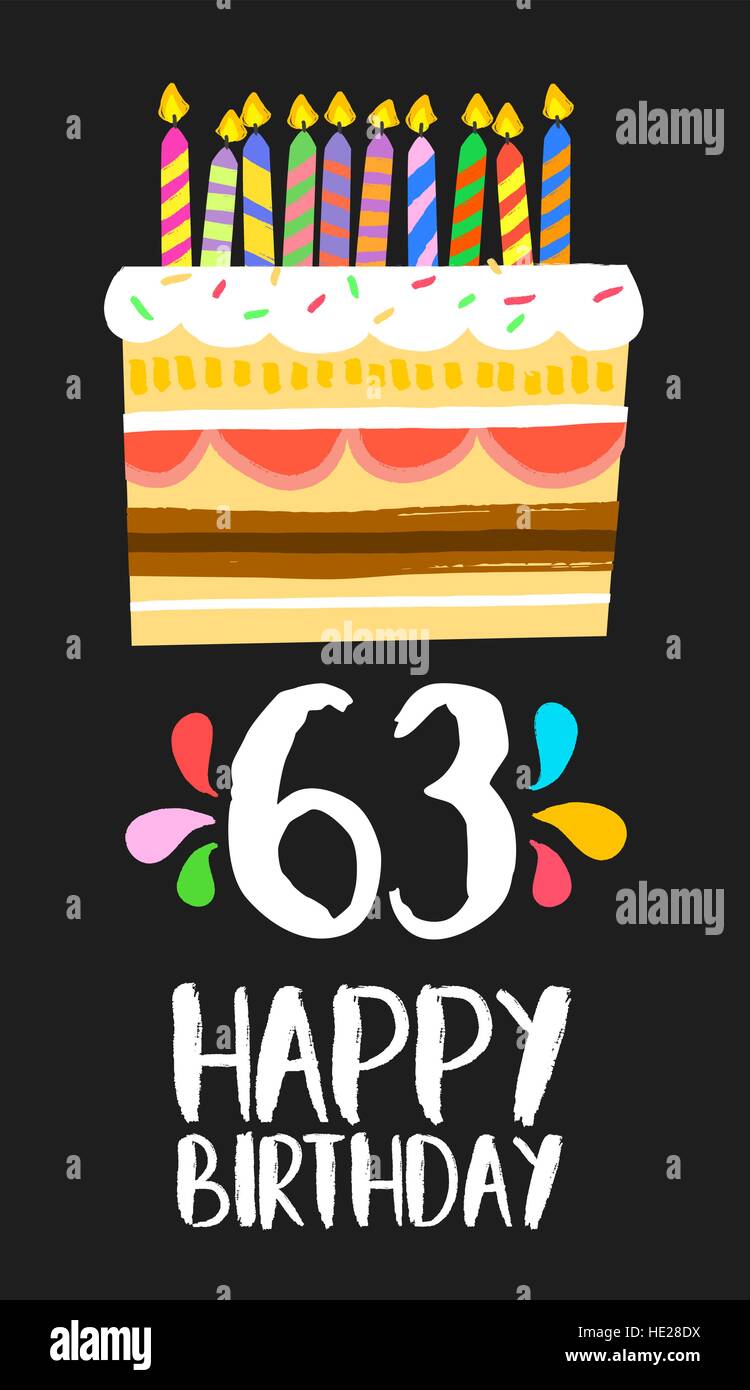 Joyeux Anniversaire Numero 63 Carte De Souhaits Pour Soixante Trois Ans De Fun Art Style Avec Gateau Et Bougies Invitation Anniversaire Felicitations Image Vectorielle Stock Alamy Joyeux Anniversaire Numero 63 Carte De Souhaits Pour Soixante Trois Ans De Fun Art Style Avec Gateau Et Bougies Invitation Anniversaire Felicitations Image Vectorielle Stock Alamy