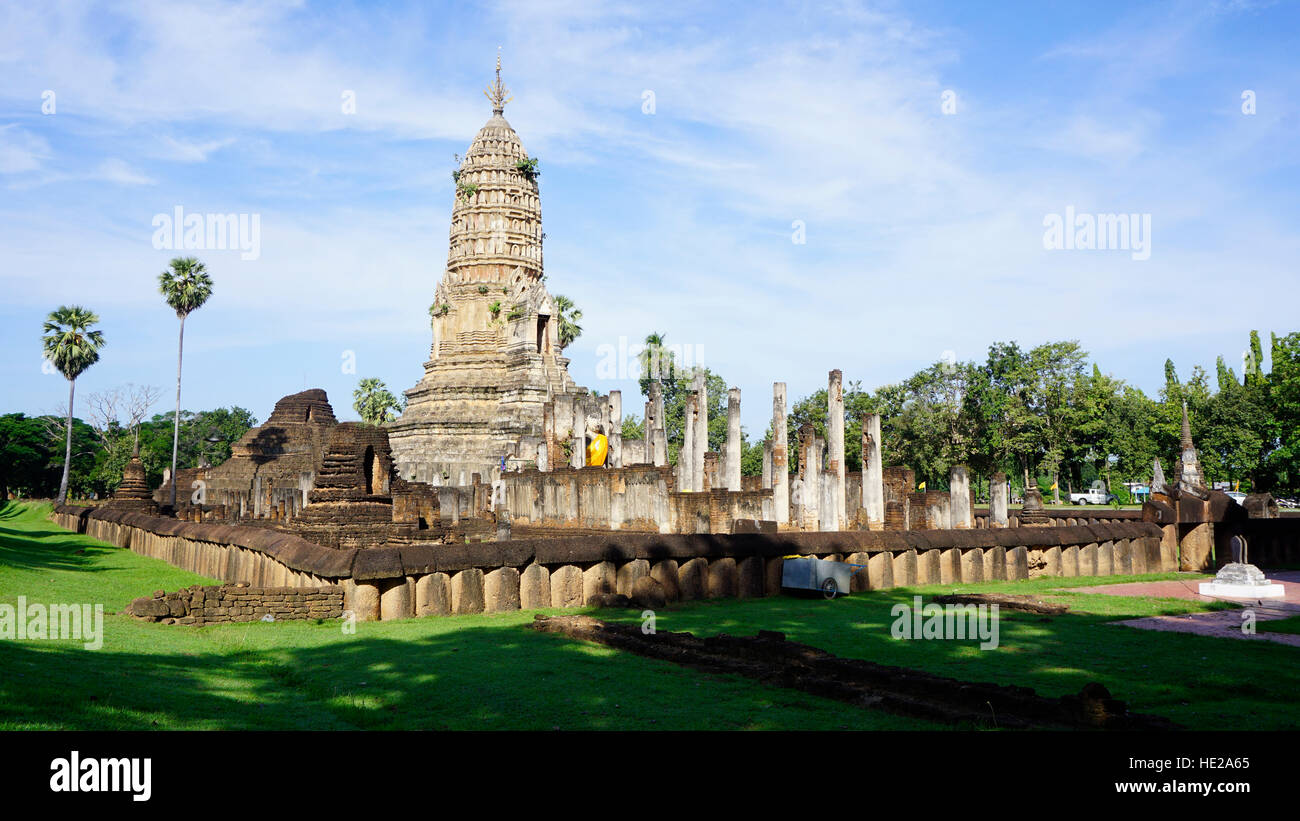 Wat Phra Si Rattana Mahathat Sukhothai dans Echliyong au patrimoine mondial temple Banque D'Images