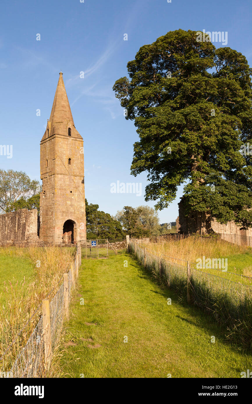 Ruines du Prieuré de Restenneth Angus (Écosse). Banque D'Images