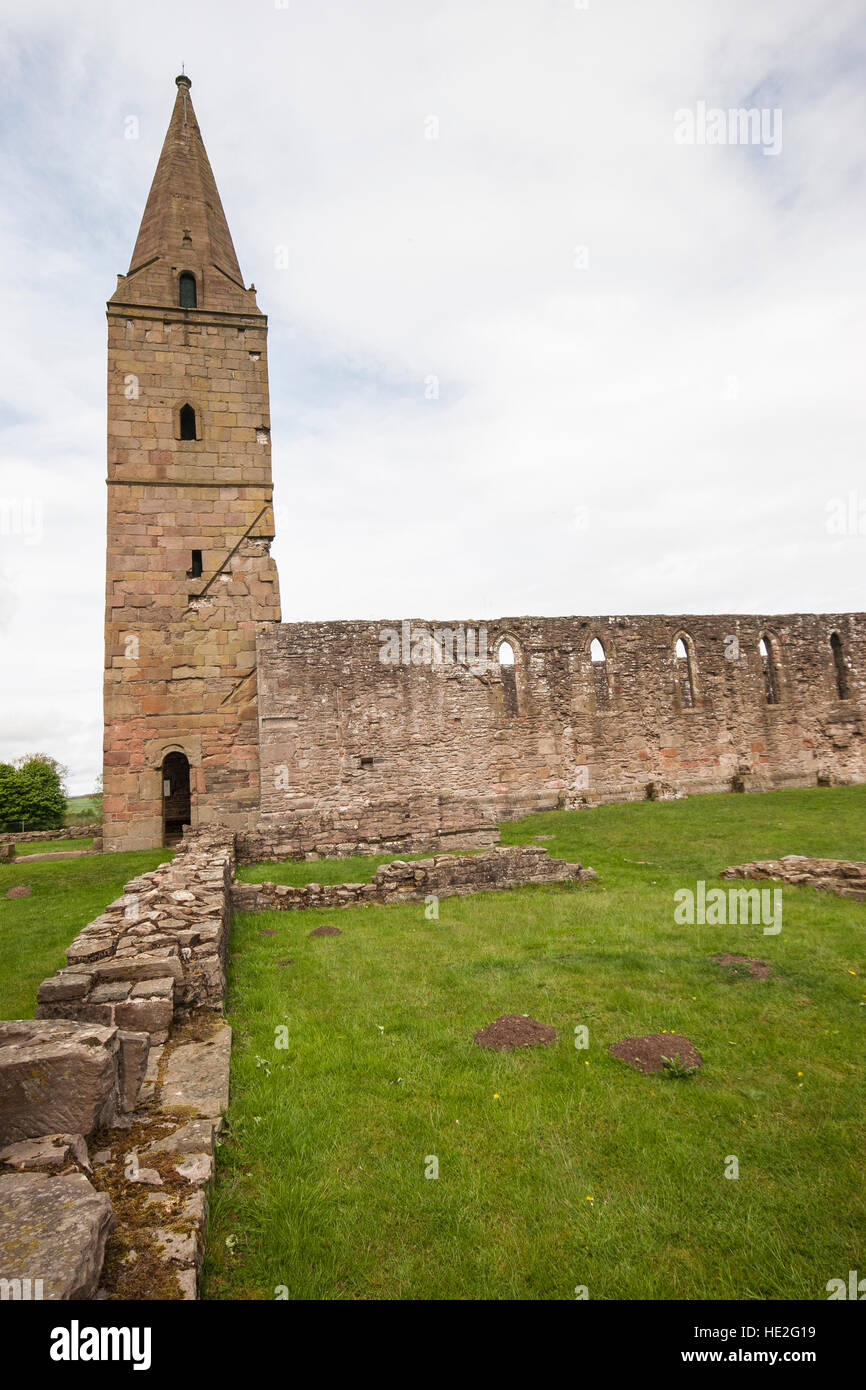 Ruines du Prieuré de Restenneth Angus (Écosse). Banque D'Images