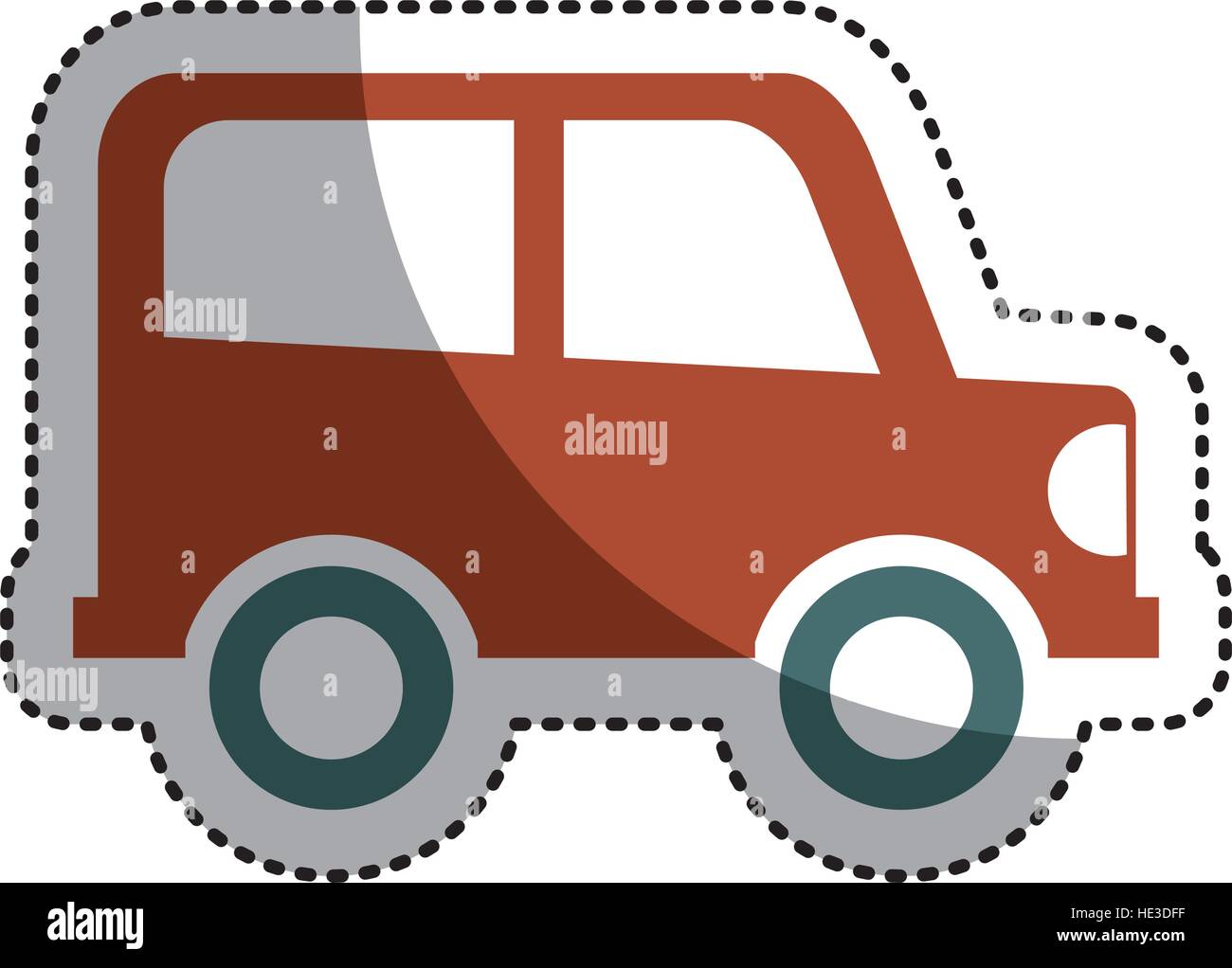 Dessin voiture vecteur icône isolé illustration design Illustration de Vecteur