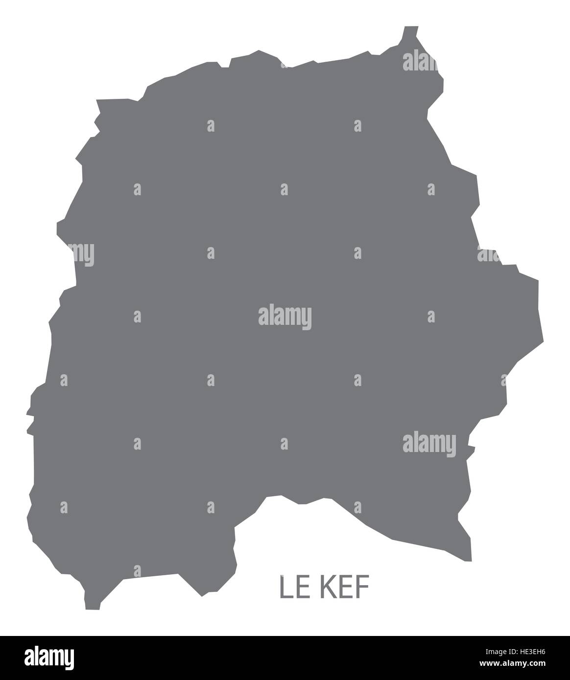 Le Kef Tunisie Site en gris Illustration de Vecteur