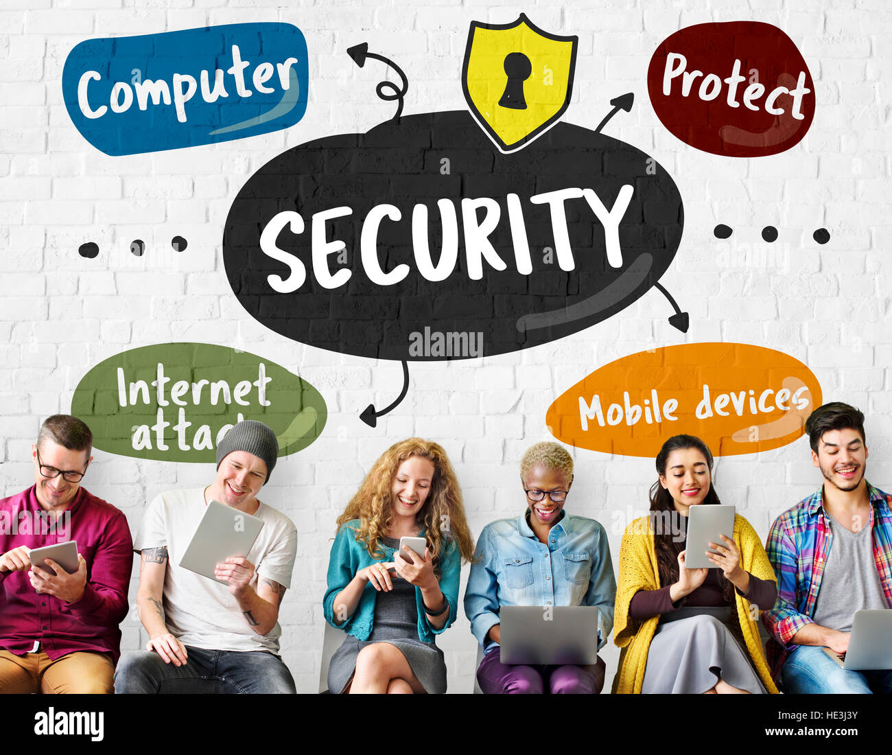 Protéger la vie privée de sécurité Concept Attaque Internet Banque D'Images