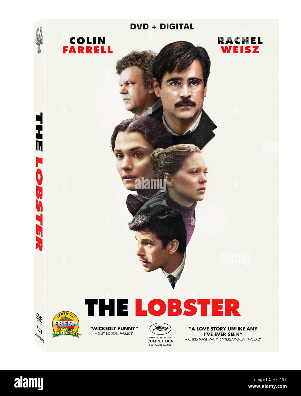 DATE DE SORTIE : Mai 13, 2016 Title : Le homard STUDIO : Sony Pictures Réalisateur : Yorgos Lanthimos Résumé : Dans un futur proche dystopique, les personnes seules, d'après les lois de la ville, sont prises à l'hôtel, où ils sont obligés de trouver un partenaire romantique dans quarante-cinq jours ou sont transformés en bêtes et envoyés au loin dans les bois avec : Colin Farrell poster art (Crédit : © Sony Pictures Entertainment/Photos/ZUMAPRESS.com) Banque D'Images