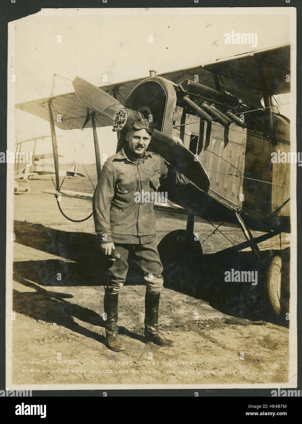 Lt Wm T Campbell, battant de l'OCI, Love Field, Tex Ship Banque D'Images