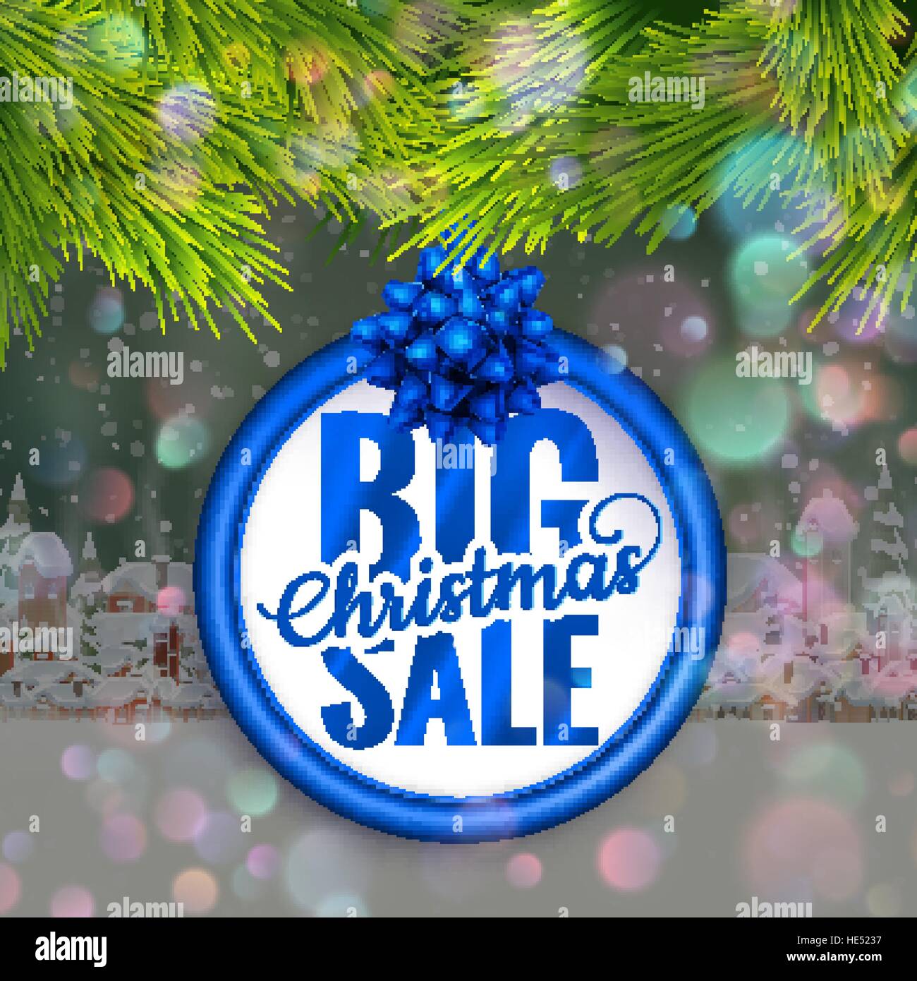 Après la vente de Noël. EPS 10 Illustration de Vecteur