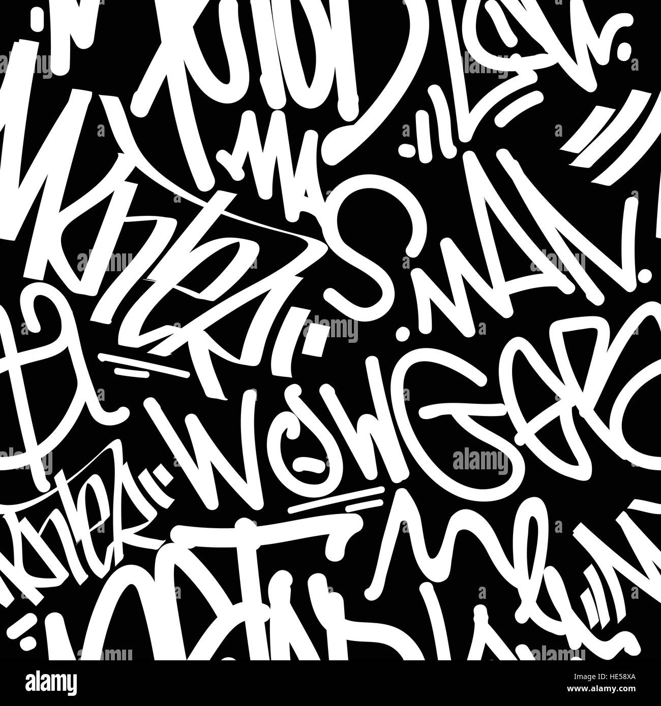 L'art du graffiti Seamless Pattern Illustration de Vecteur