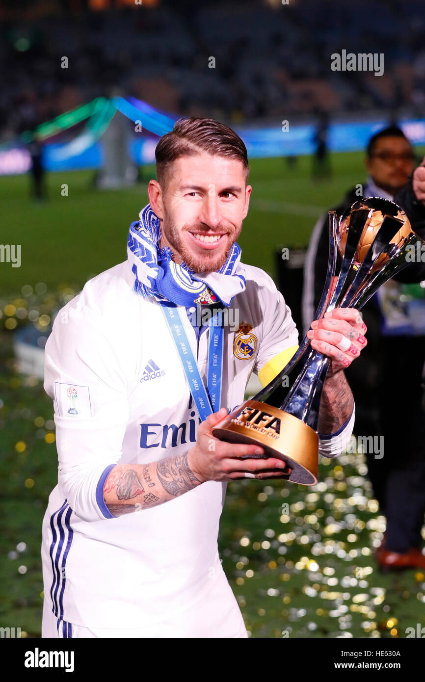 Kanagawa, Japon. Dec 18, 2016. Sergio Ramos (Real) : Football/soccer FIFA  Club World Cup Japon 2016 Soirée de remise des prix au stade international  de Yokohama à Kanagawa, Japon . © Yohei