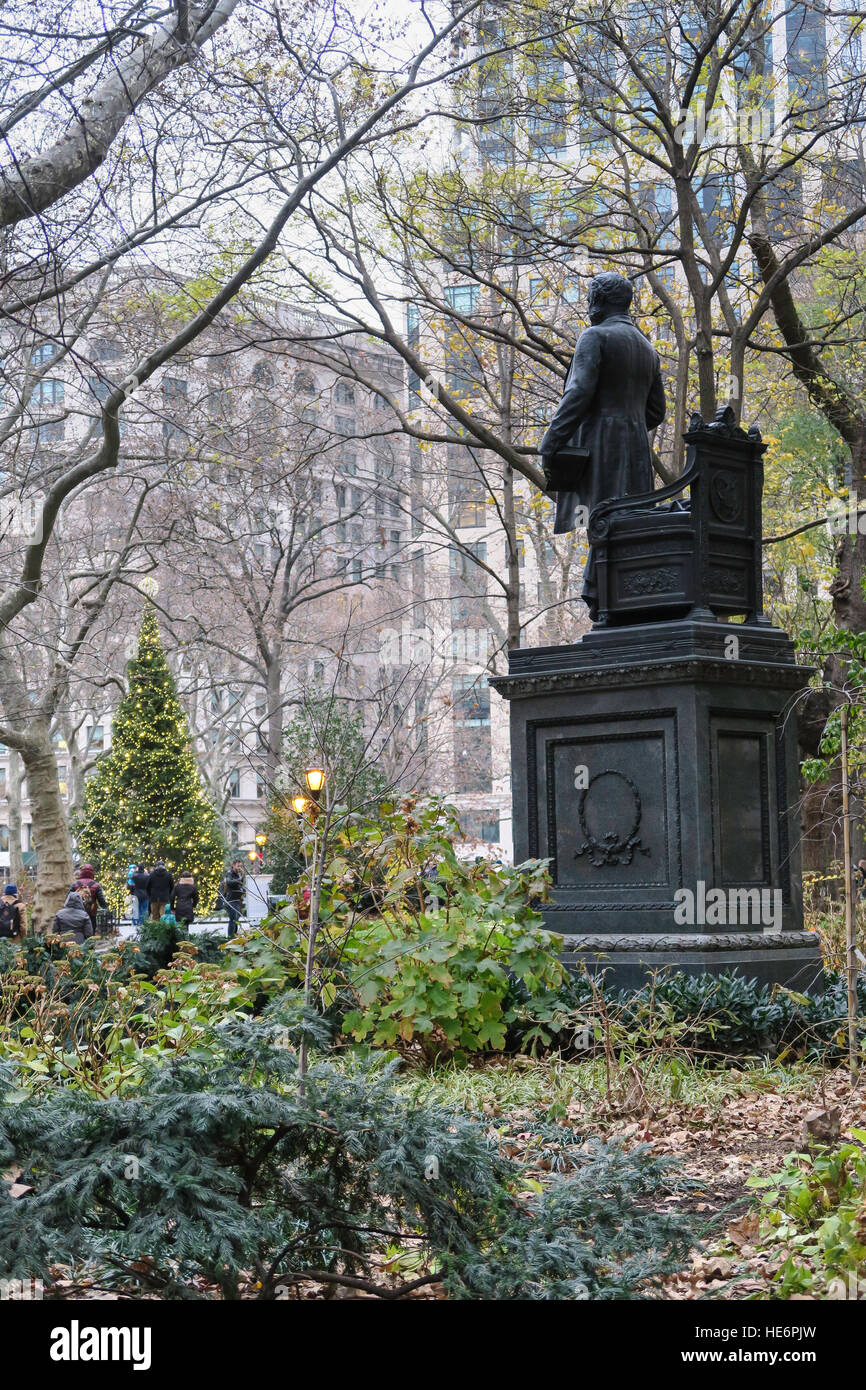 Chester Alan Arthur Statue, 21e président des États-Unis, le Madison Square Park, NYC Banque D'Images